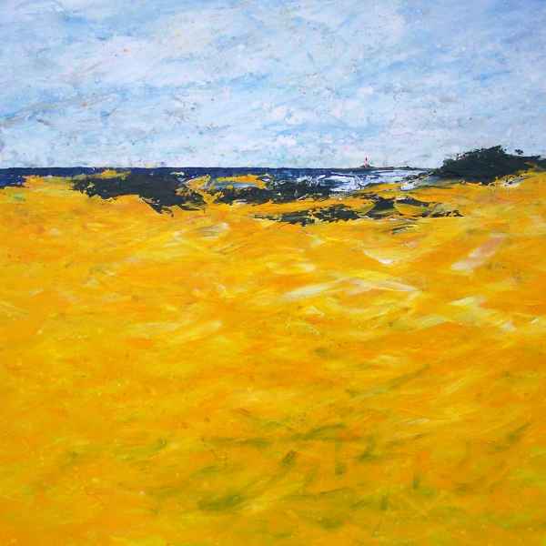 Blick zum Leuchturm Acryl auf Leinwand Gerd R. Kirsch