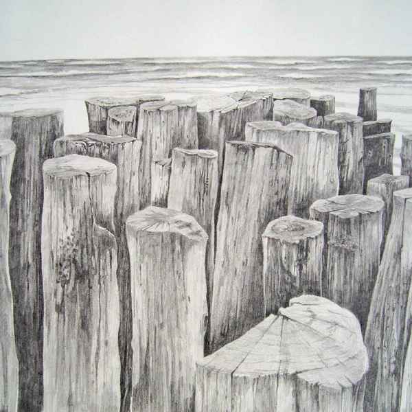 Buhnen Bleistiftzeichnung Gerd R.Kirsch