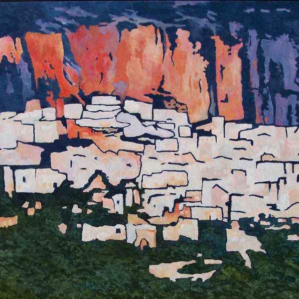 Pueblo Blanco Acryl auf Leinwand Gerd R. Kisch