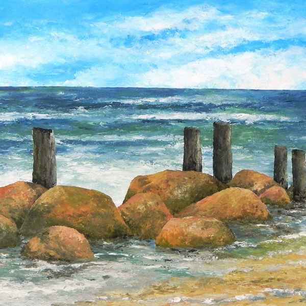 Buhnen Acryl auf Leinwand Gerd R. Kirsch