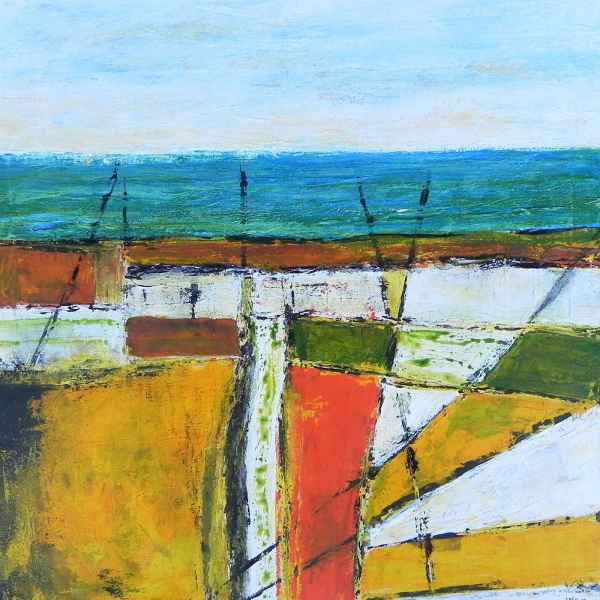 Felderfarben Acryl auf Leinwand Inge Kirsch